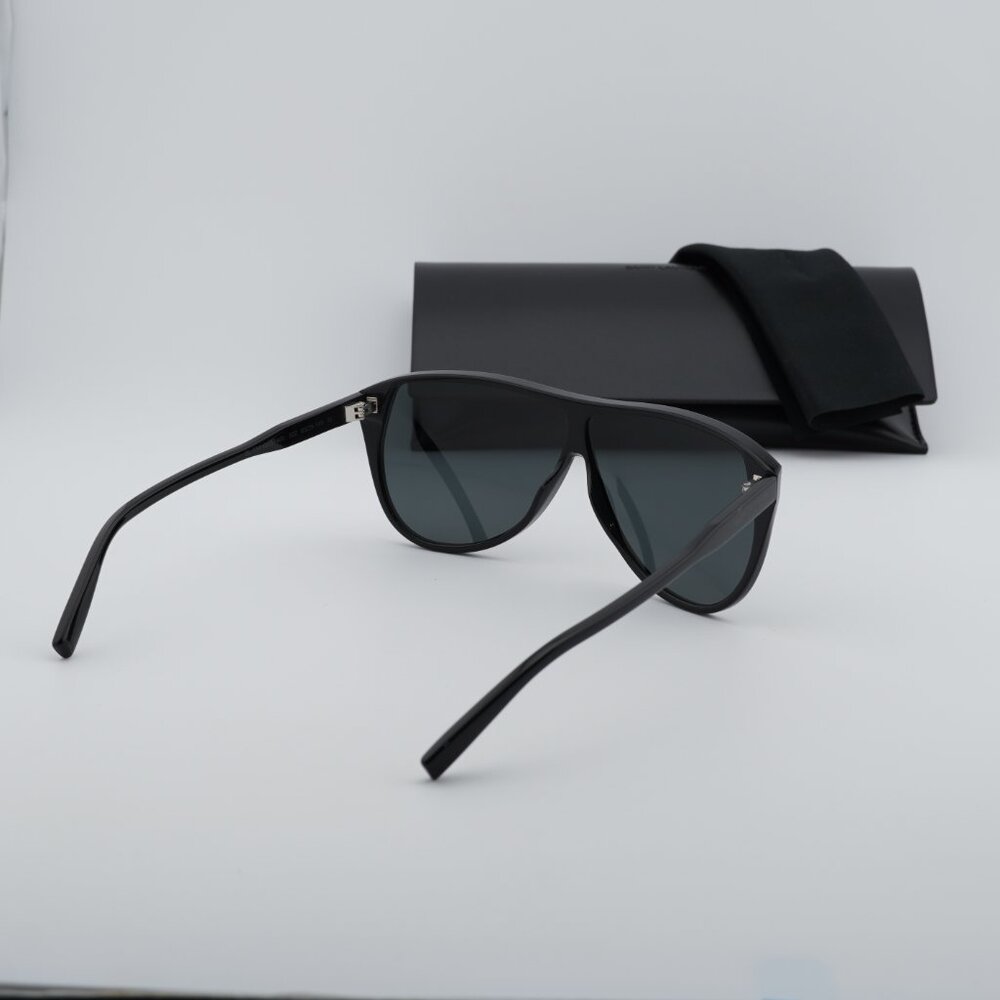 Saint Laurent SL731 GASPAR 002 Aviator Sunglasses - Black - Picture 4 of 10